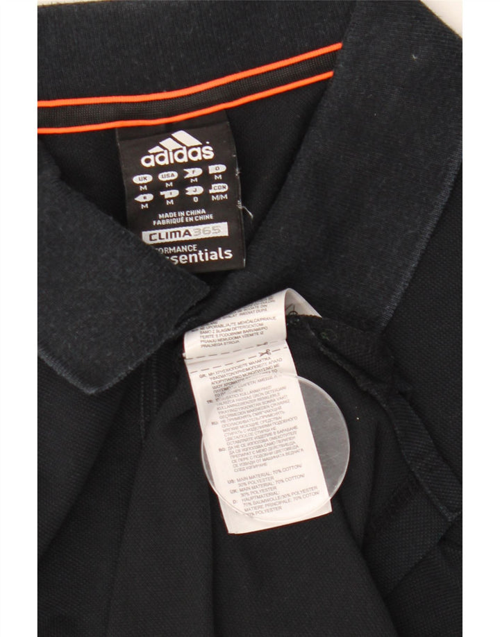 Adidas Mens Clima 365 Polo Shirt Médio Azul Marinho Algodão