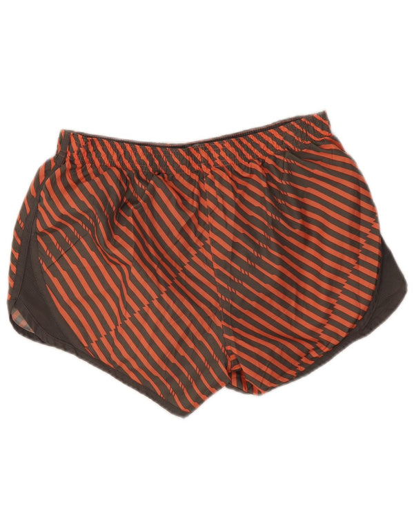 Umbro Mens Sport Shorts Médio Laranja Listrado Poliéster