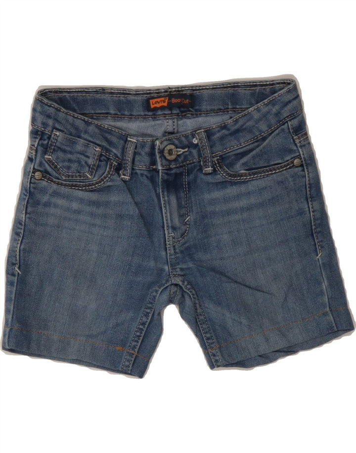 LEVI'S Girls Denim Shorts 6-7 Years W24 Blue Cotton Vintage Levi's and Second-Hand Levi's from Messina Hembry 