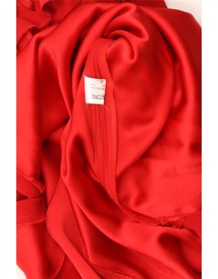 Luisa Spagnoli Cami feminino Top IT 44 acetato vermelho médio