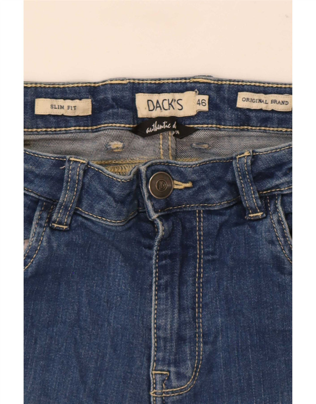 Jeans Slim Masculino Dack IT 46 Pequeno W30 L29 Azul