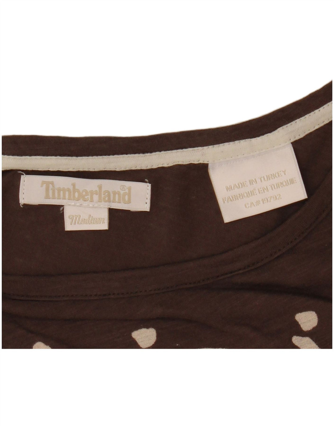 Camiseta gráfica feminina Timberland UK 14 médio marrom