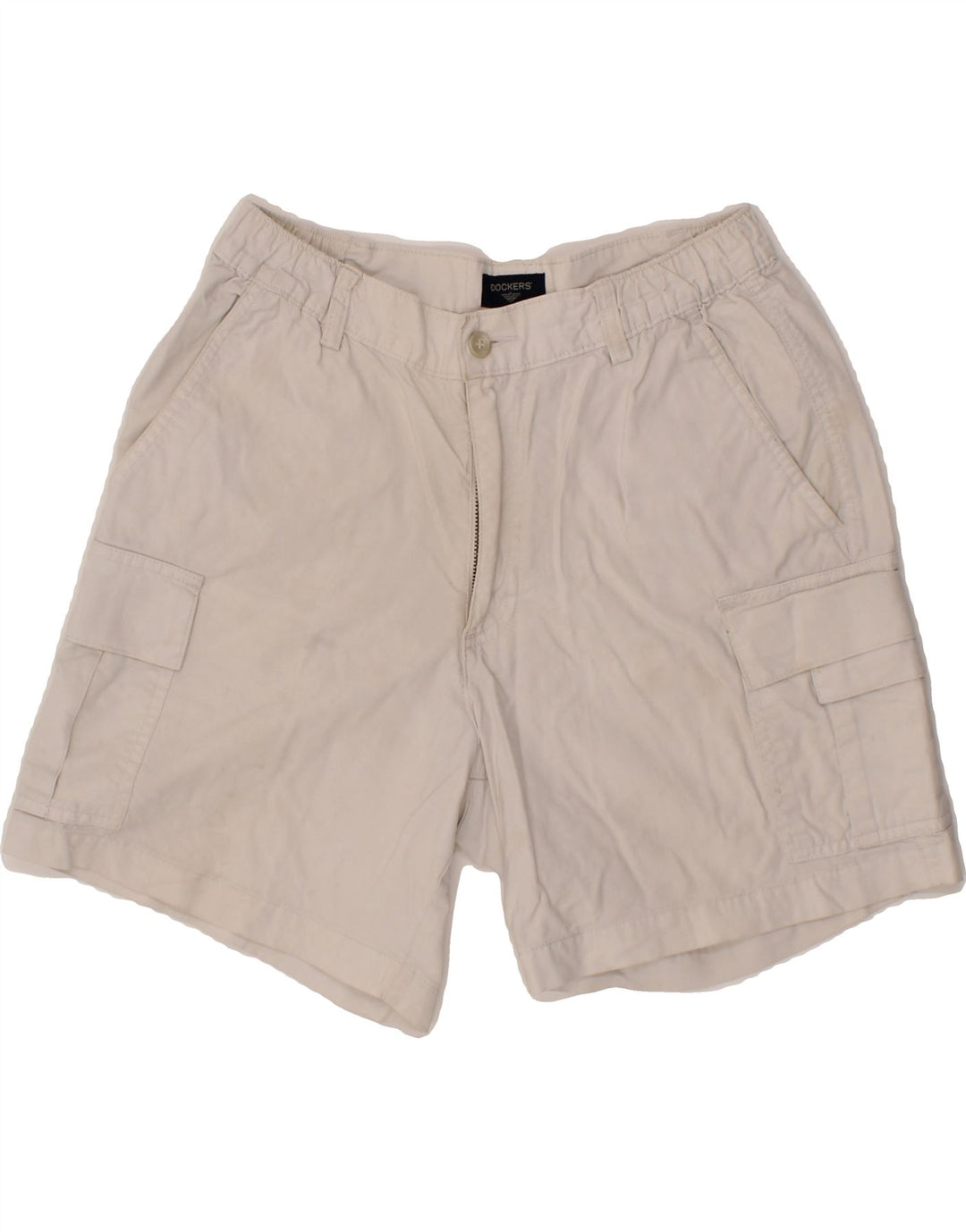 DOCKERS Mens Cargo Shorts  W31 Medium Off White Cotton Vintage Dockers and Second-Hand Dockers from Messina Hembry 