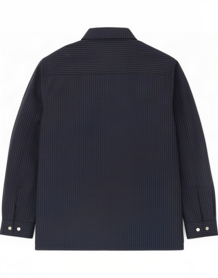 Jaqueta bomber masculina Cos relaxada Reino Unido 38 lã de guingão azul marinho médio