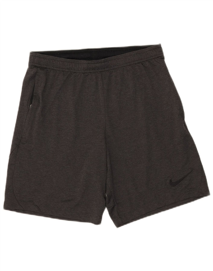 Shorts esportivos masculinos Nike Dri Fit Slim Fit cinza médio poliéster