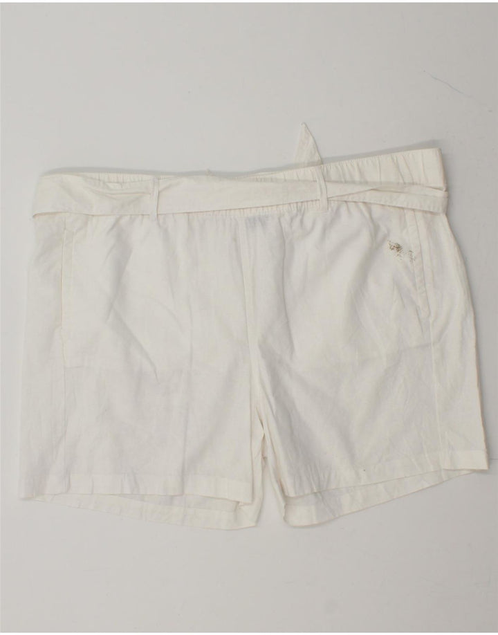 EDDIE BAUER Womens Casual Shorts XL W38 White Linen Vintage Eddie Bauer and Second-Hand Eddie Bauer from Messina Hembry 