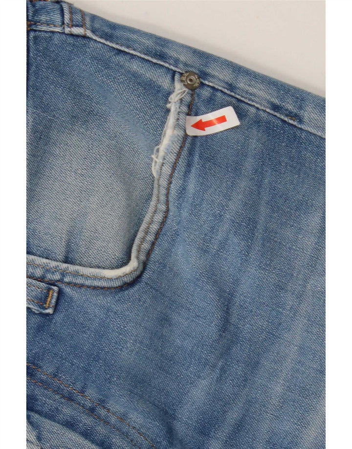 Lee Mens Luke Straight Jeans W31 L29 Azul Algodão
