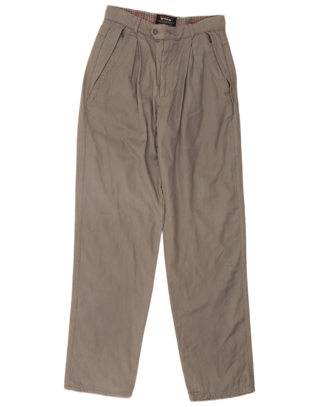 Calça de terno masculina POP 84 W34 L34 cinza viscose