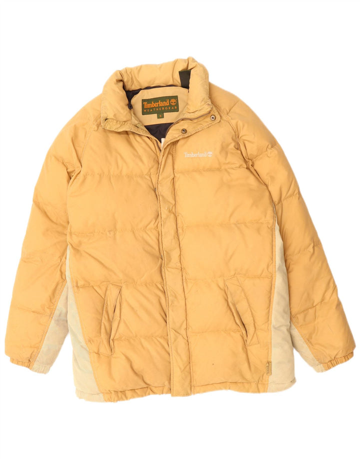 Jaqueta Timberland Masculina Weathergear Oversized Acolchoada Reino Unido 36 Pequeno Amarelo