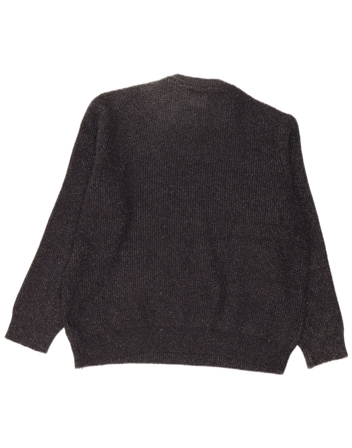 Suéter masculino Marks & Spencer com gola redonda XL azul marinho manchado
