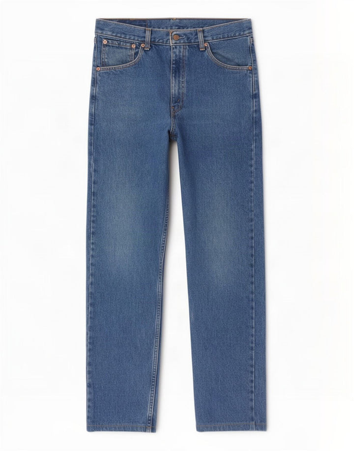 Levi's Masculino 521 Straight Jeans W32 L32 Azul Algodão