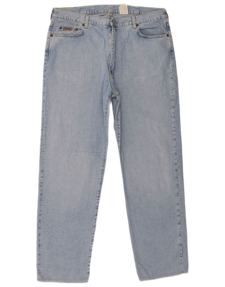 Calça jeans reta masculina Calvin Klein W38 L29 algodão azul