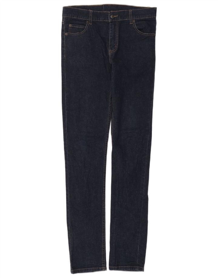Jeans justos femininos baratos de segunda-feira W30 L34 algodão azul marinho