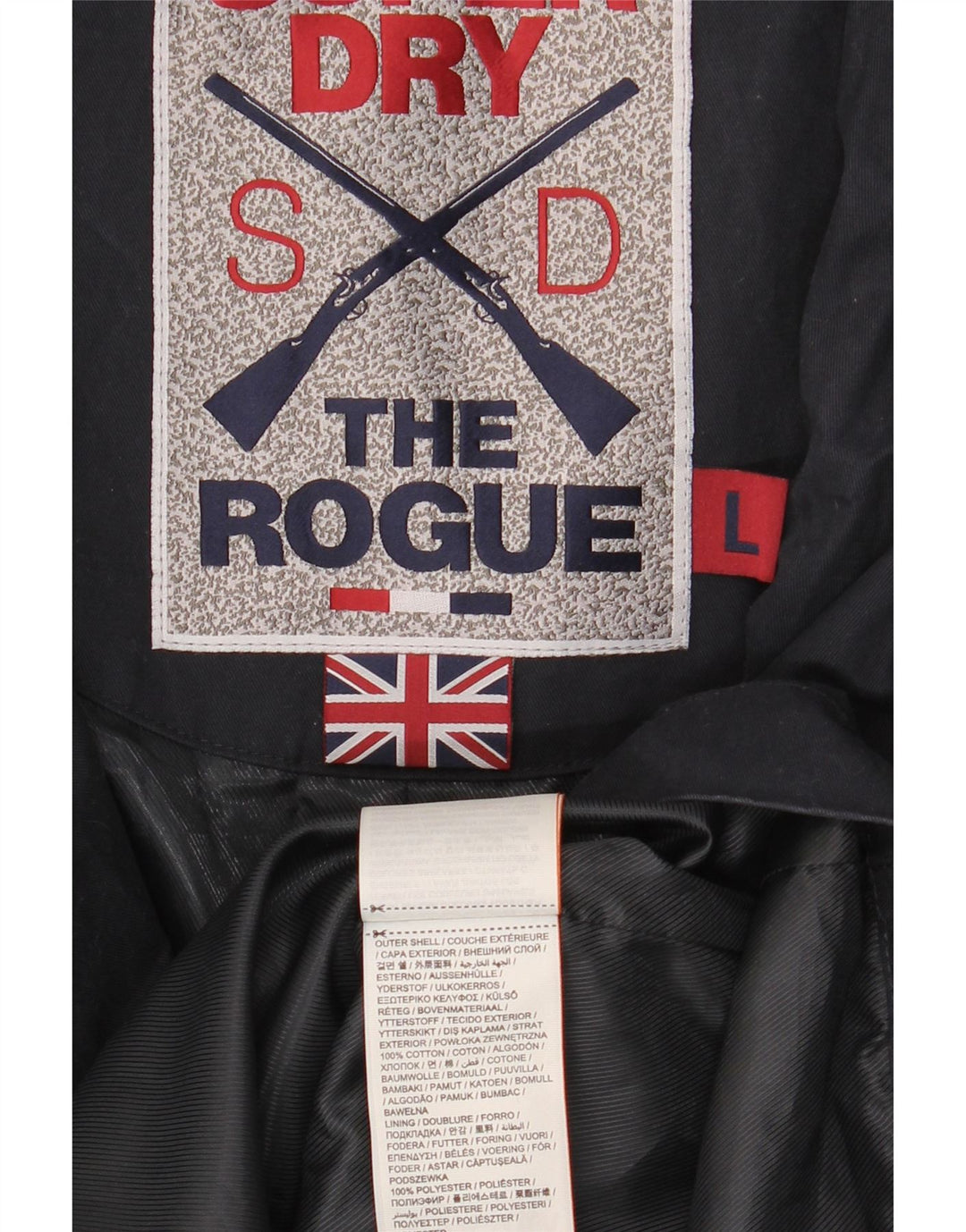 Superdry Mens Pea Coat UK 40 Grande Algodão Azul Marinho