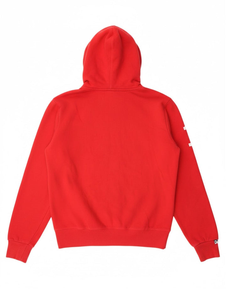 Suéter com capuz gráfico masculino SUPERDRY grande algodão vermelho