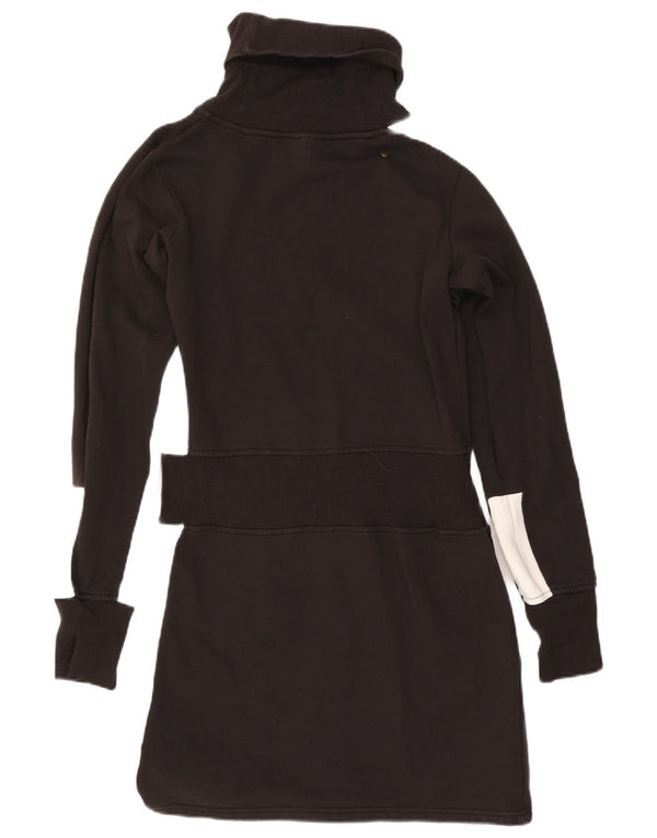 Vestido feminino Puma com gola redonda e bloco colorido preto médio 14