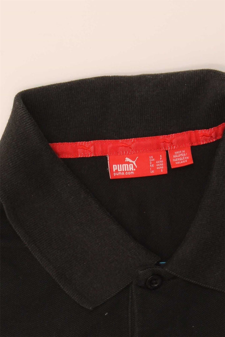 Camisa polo masculina PUMA pequena preta