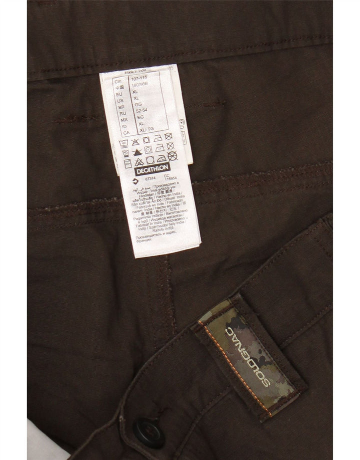 Shorts Cargo Masculino Decathlon XL W38 Poliéster Marrom