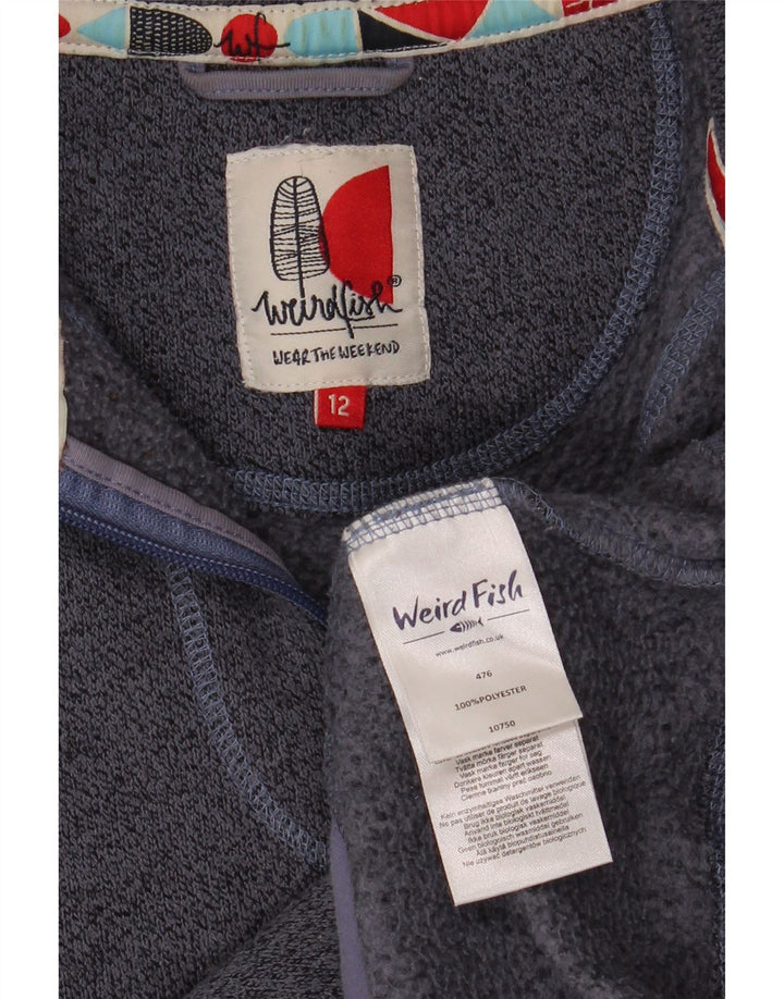 Casaco de treino feminino Weird Fish UK 12 médio azul marinho salpicado
