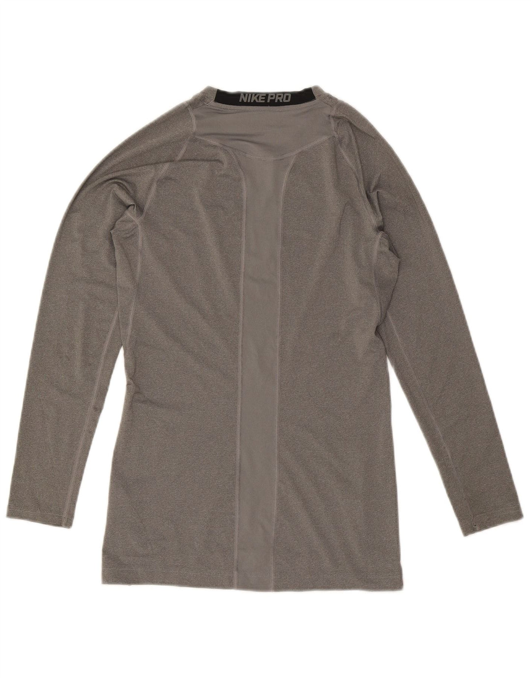 Nike Mens Dri Fit Top Manga Longa Cinza Médio Colourblock Poliéster