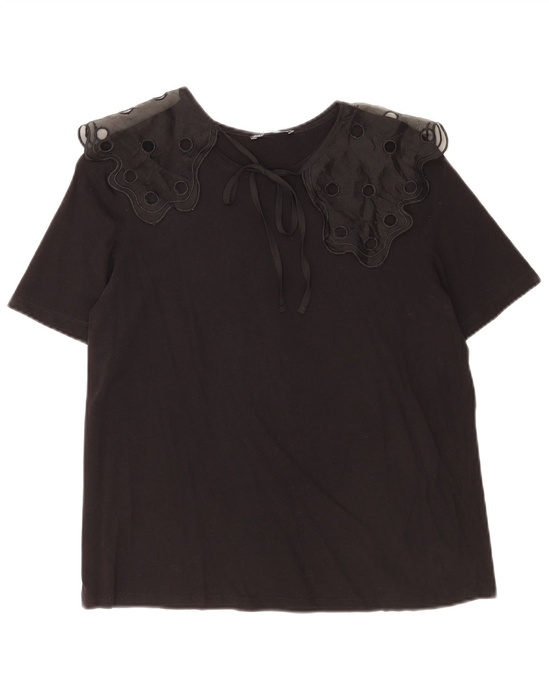 Blusa feminina Zara UK 10 pequena preta
