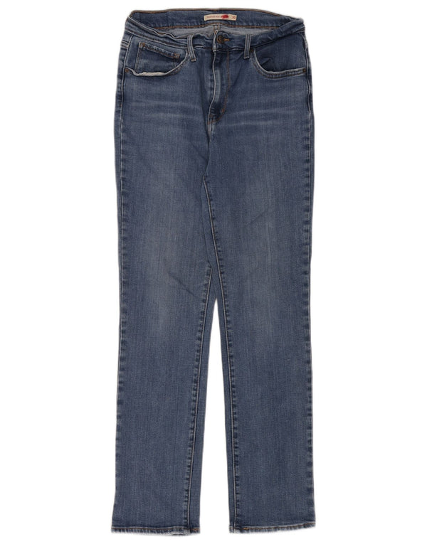 Calça jeans feminina Levi's 724 High Rise Straight W30 L28 azul