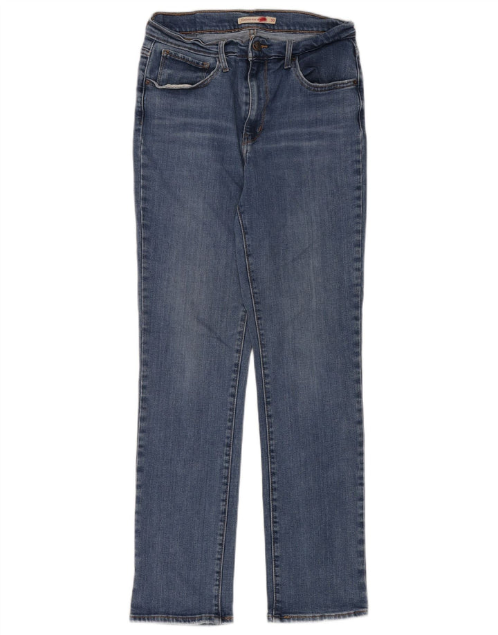 Calça jeans feminina Levi's 724 High Rise Straight W30 L28 azul