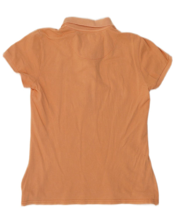 Camisa polo feminina Refrigue UK 14 grande algodão laranja