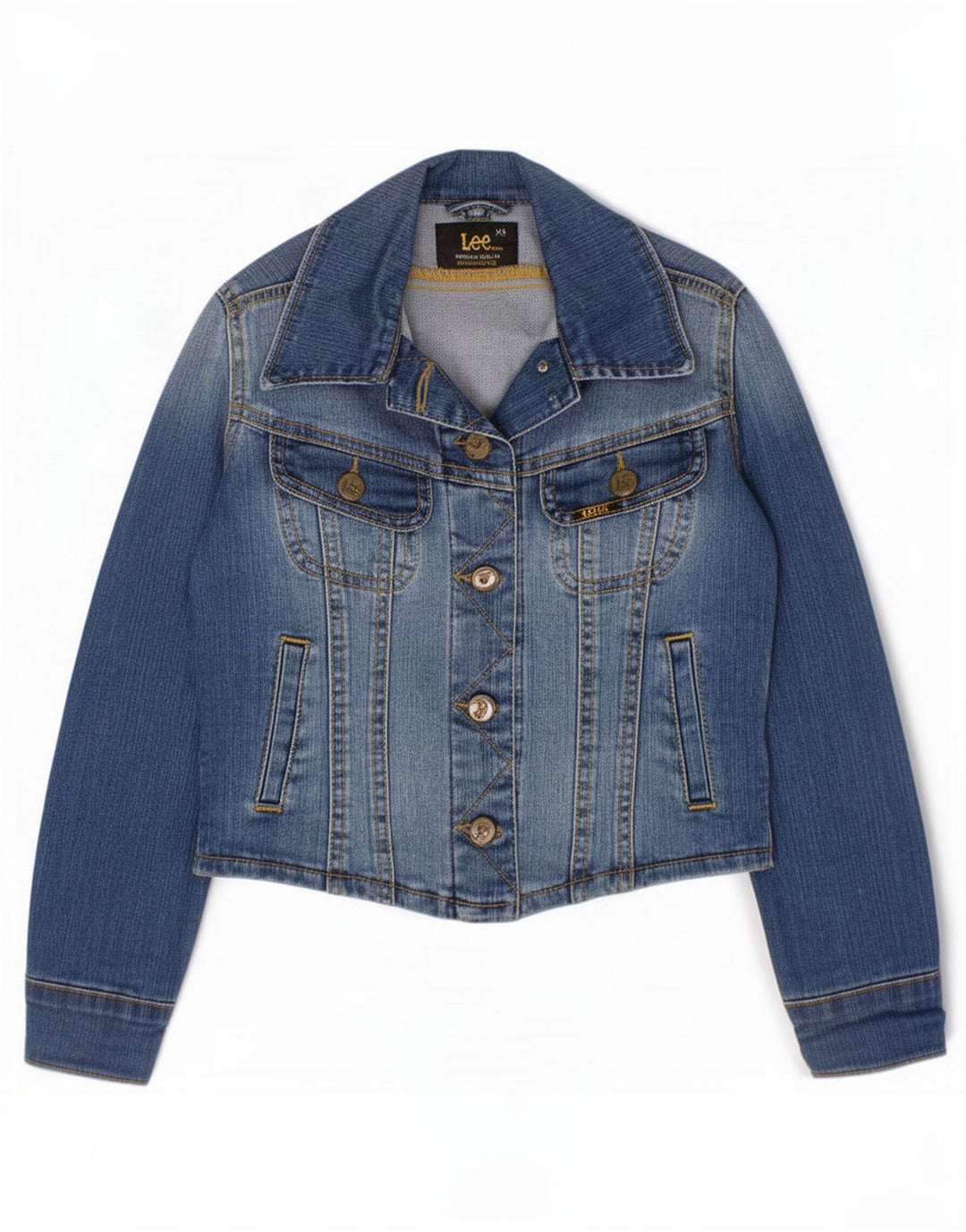 Jaqueta jeans Lee Girls 7-8 anos XS azul algodão