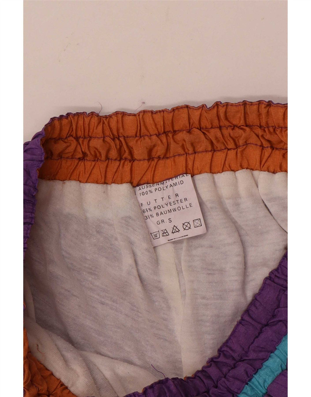 Calça de treino masculina vintage pequena poliamida roxa