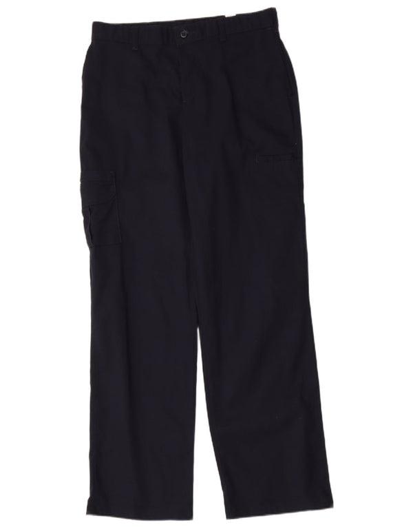 Calça cargo reta feminina Dickies W32 L32 azul marinho