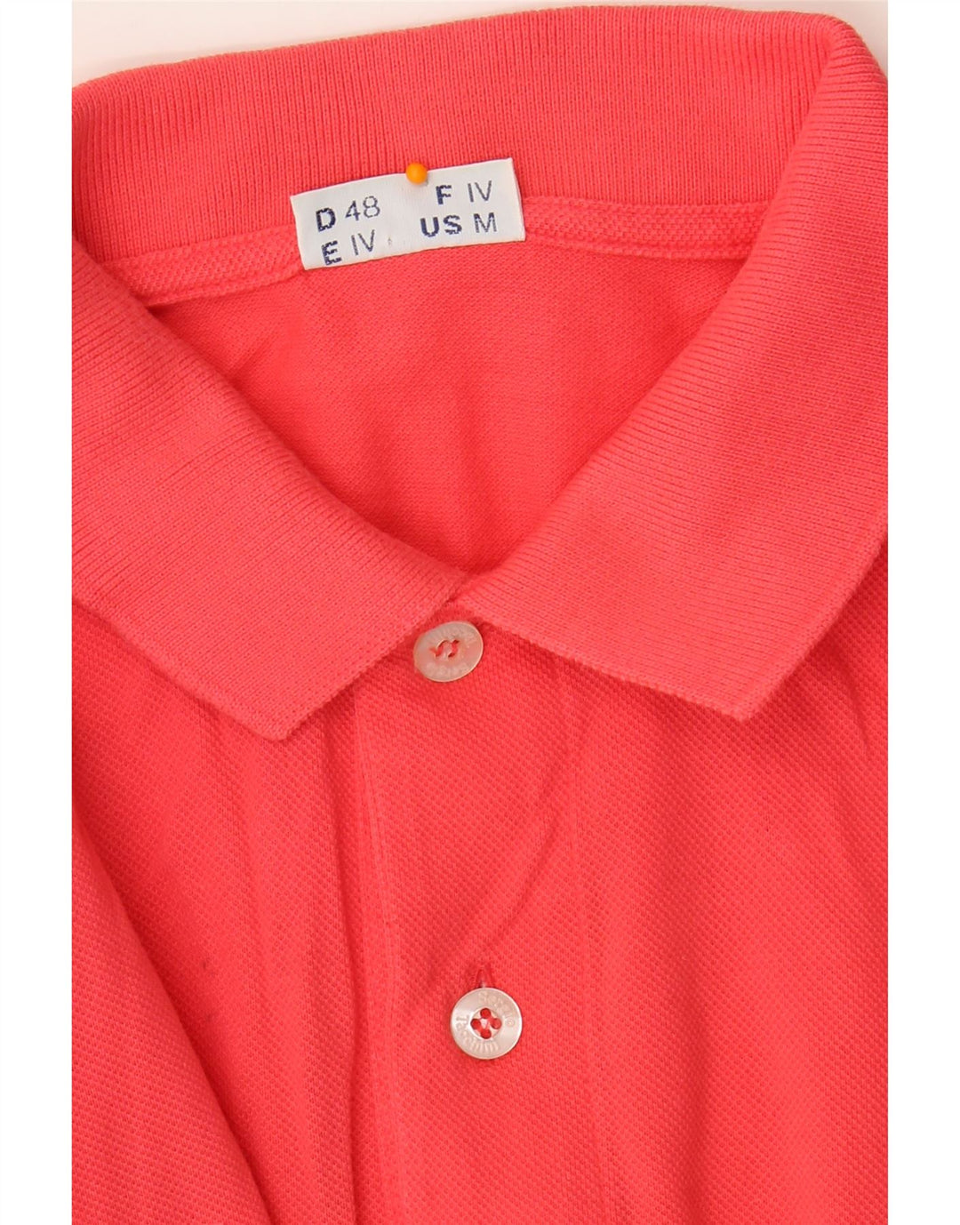 SERGIO TACCHINI Mens Polo Shirt Medium Red Cotton Vintage Sergio Tacchini and Second-Hand Sergio Tacchini from Messina Hembry 