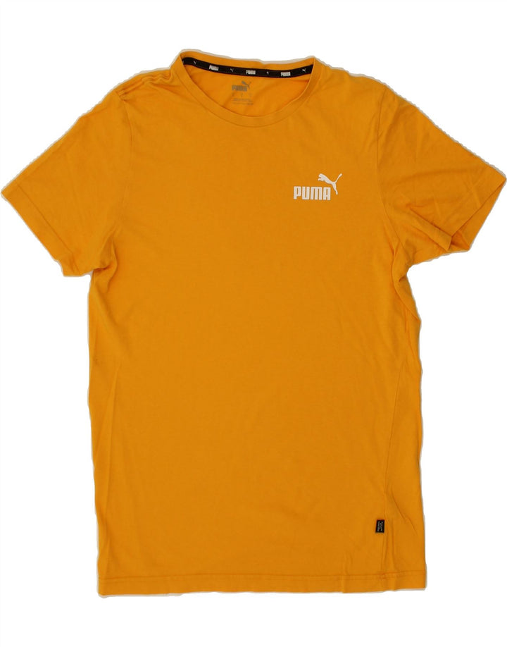 PUMA Mens T-Shirt Top Small Yellow Cotton Vintage Puma and Second-Hand Puma from Messina Hembry 