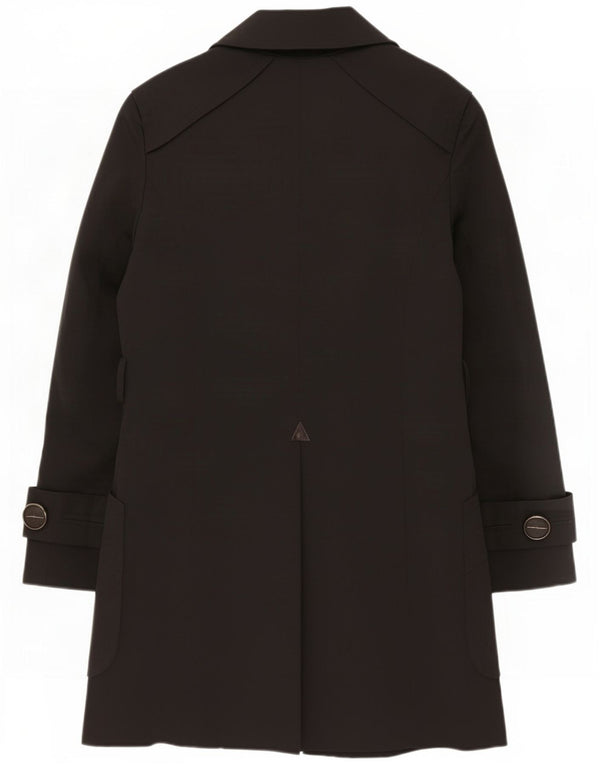 Zara Mens Trench Coat UK 40 Grande Algodão Preto