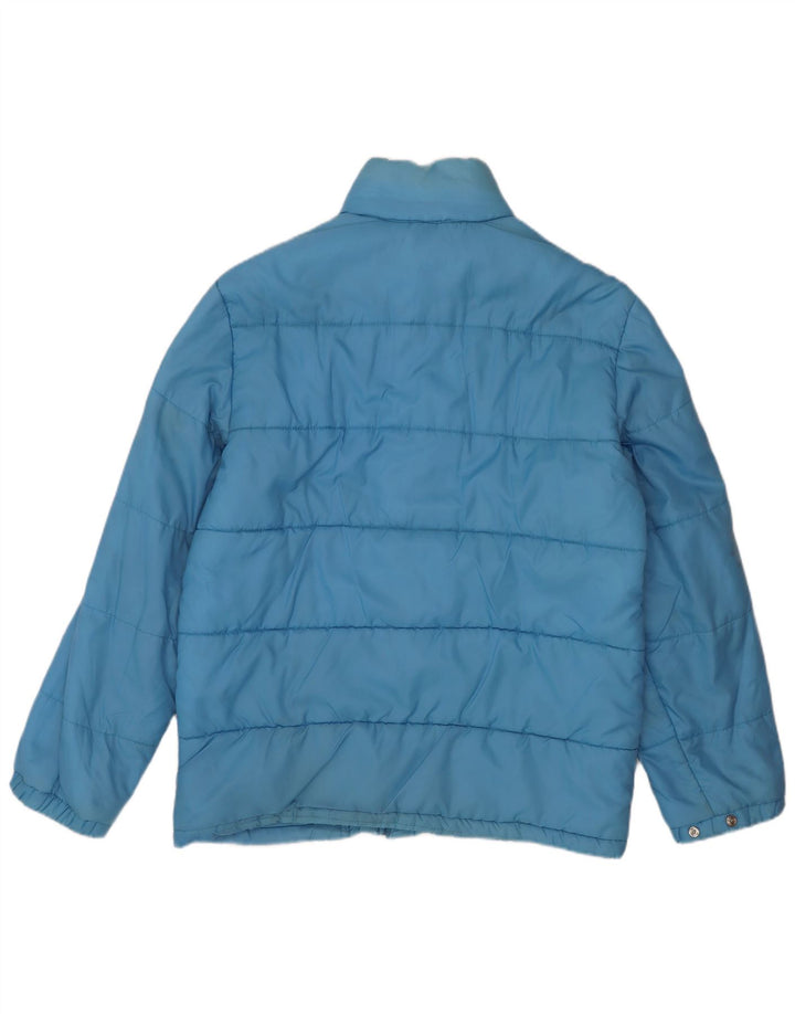 Jaqueta acolchoada masculina vintage UK 40 grande azul