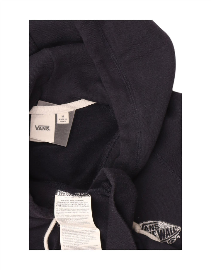 Vans masculino gráfico moletom com capuz médio algodão azul marinho