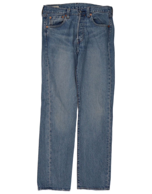 Levi's Masculino 501 Straight Jeans W30 L32 Azul Algodão
