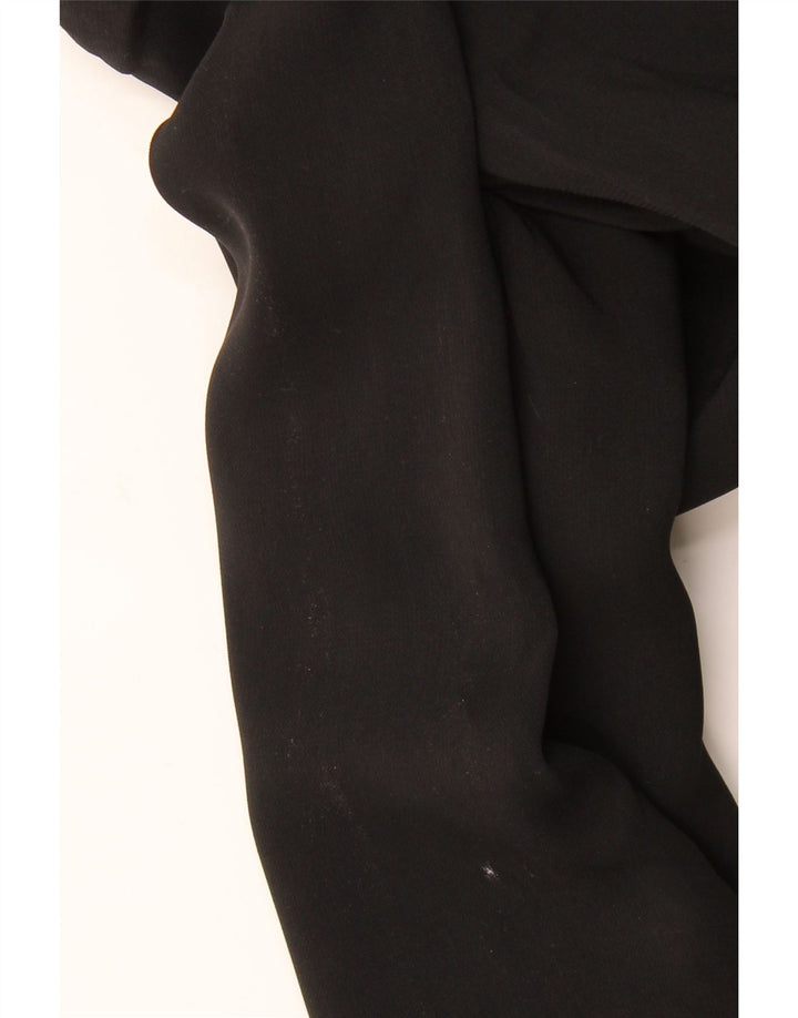 Jaqueta Zara Womens Open Blazer Reino Unido 18 XL Preto