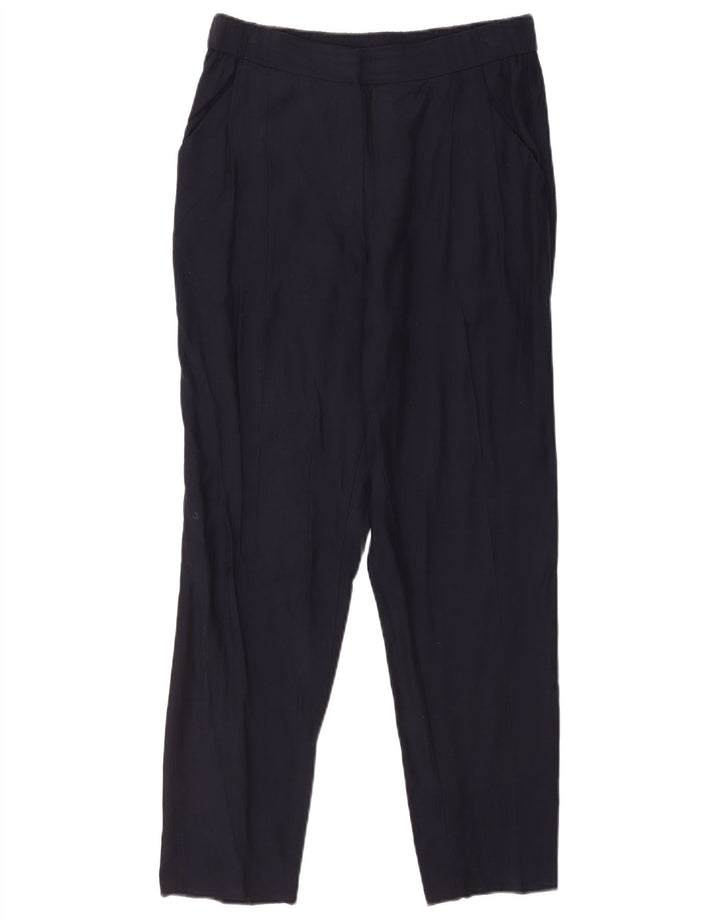 Calça Chino Reta Feminina Massimo Dutti EU 40 Médio W30 L29 Azul Marinho