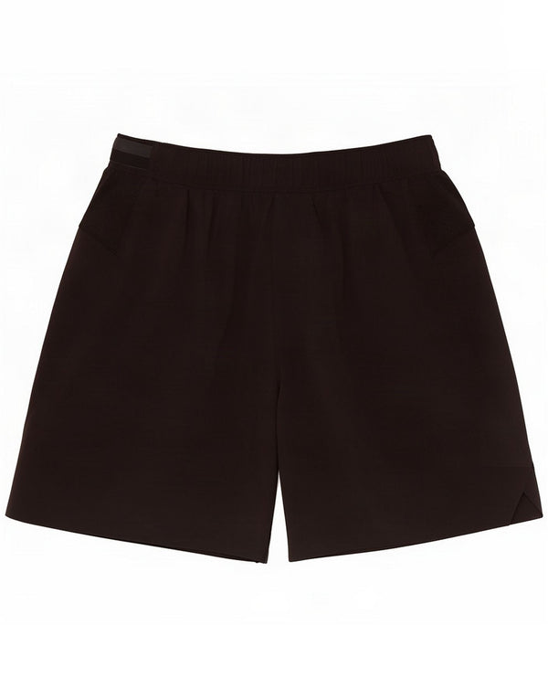 Lululemon Shorts esportivos femininos UK 12 médio preto poliéster esportivo