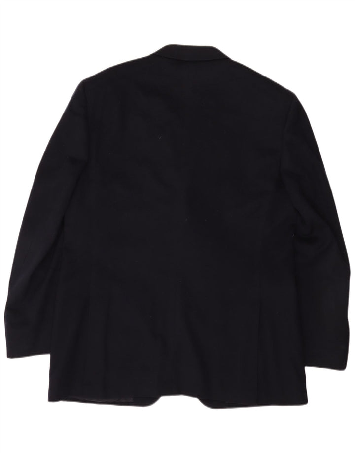 Jaqueta Blazer Masculina Canali com 3 Botões IT 52 XL Lã Azul Marinho