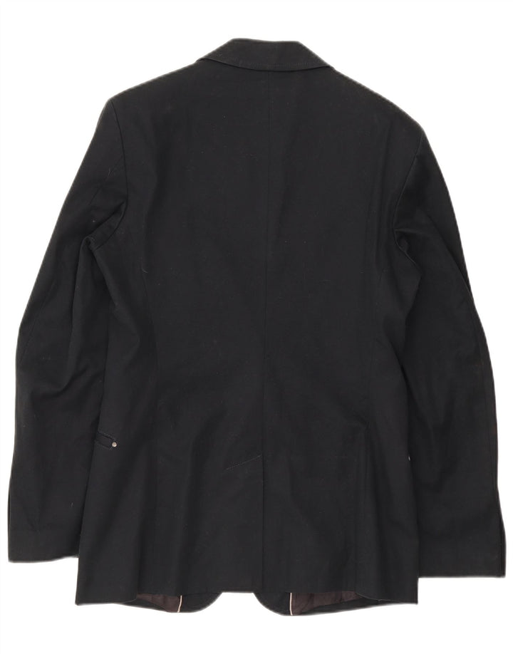 Jaqueta blazer masculina Zara com 2 botões IT 48 algodão azul marinho médio