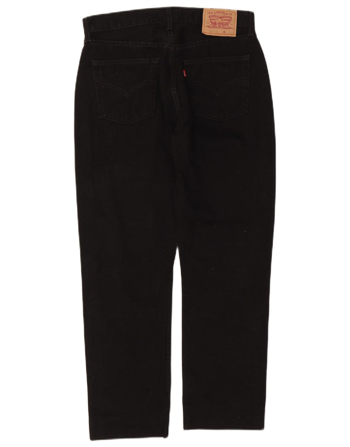 Levi's Masculino 534 Straight Jeans W34 L28 Algodão Preto
