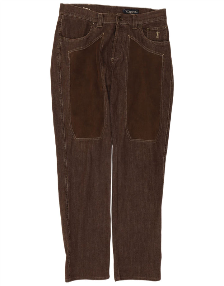 Jeans Jeckerson masculino regular W30 L32 algodão marrom