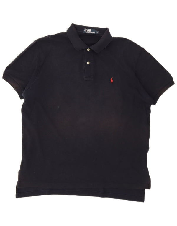 Camisa polo masculina Polo Ralph Lauren XL azul marinho algodão