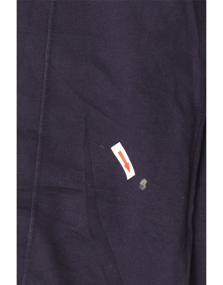 Calça de treino feminina Zara Reino Unido 12 bloco colorido azul marinho médio