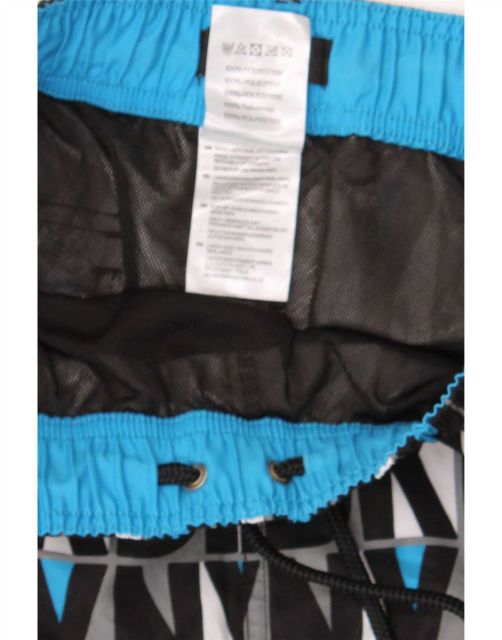 Shorts de natação masculino Dkny gráfico médio poliéster multicolorido