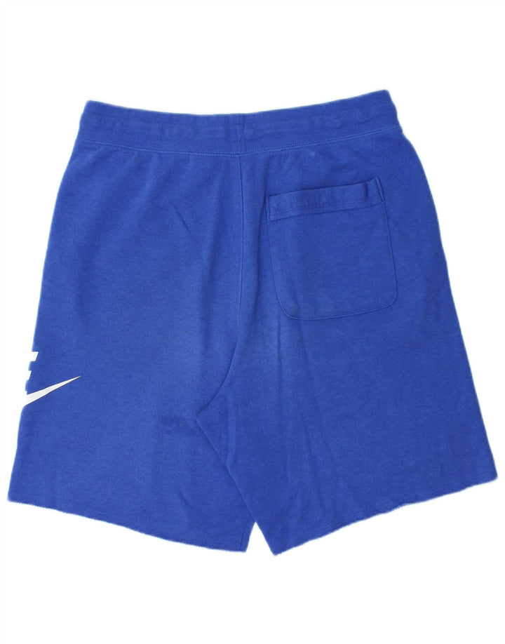 Shorts esportivos gráficos masculinos Nike médio azul algodão
