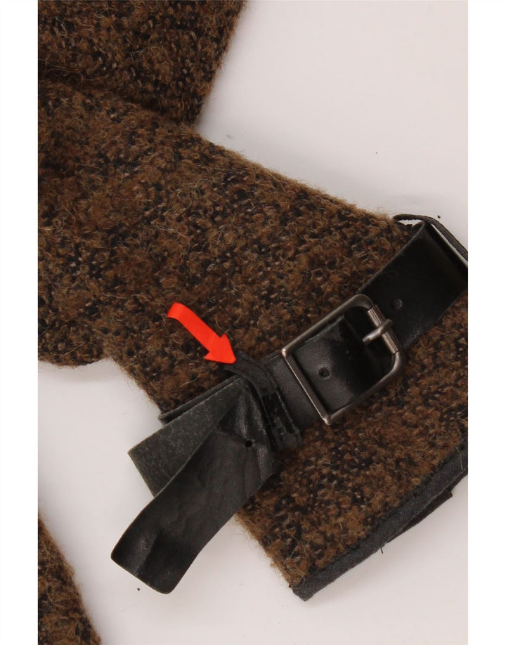 Casaco feminino Tenax com peito duplo IT 40 algodão manchado marrom pequeno