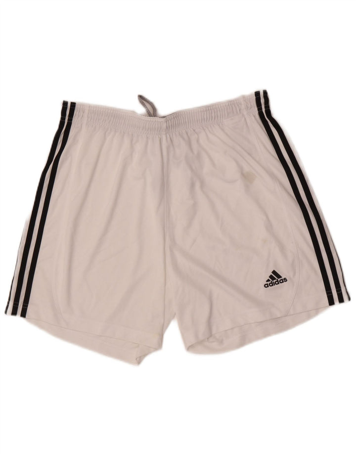 Adidas Mens Climalite Sport Shorts Grande Poliéster Branco